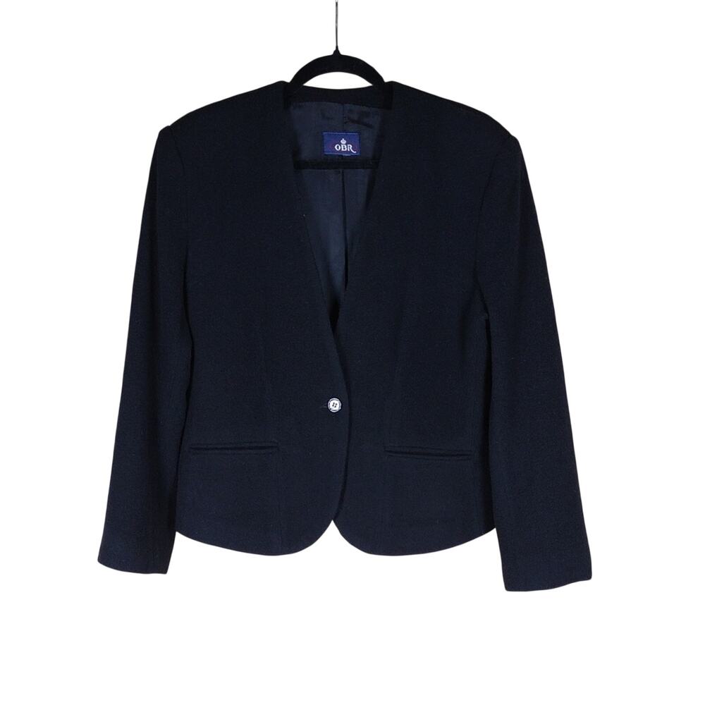 OBR Blazer Women’s Large Black Preppy Business Formal Office Work Jacket